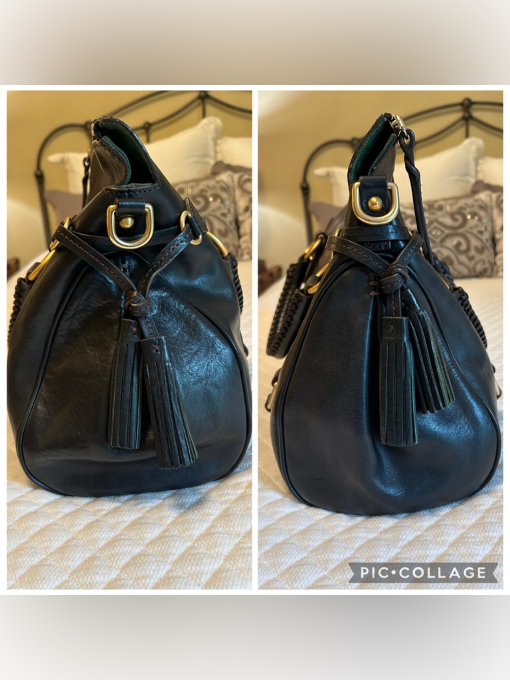 Dooney & Bourke Large Florentine Satchel in Black Black - Picture 5 of 12